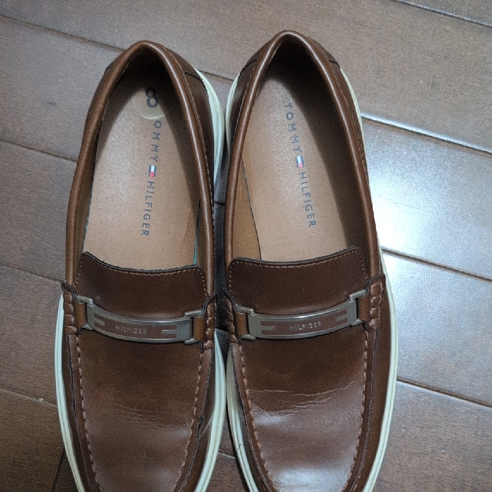 Tommy Hilfiger Rich Brown Leather Loafers